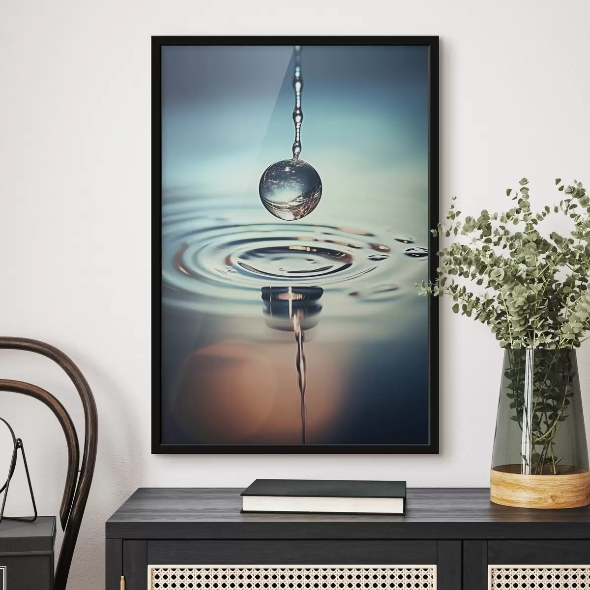 Poster Felrode kersen in de zon f45501