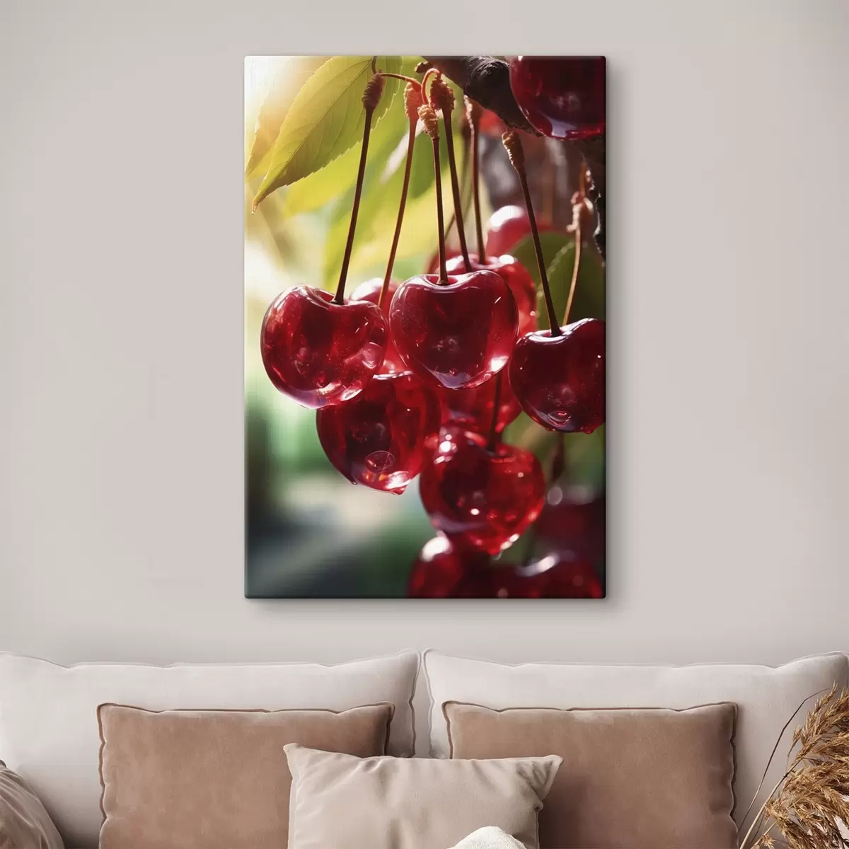  Schilderijen Portret van een meisje met abstract oranje schilderij s45498