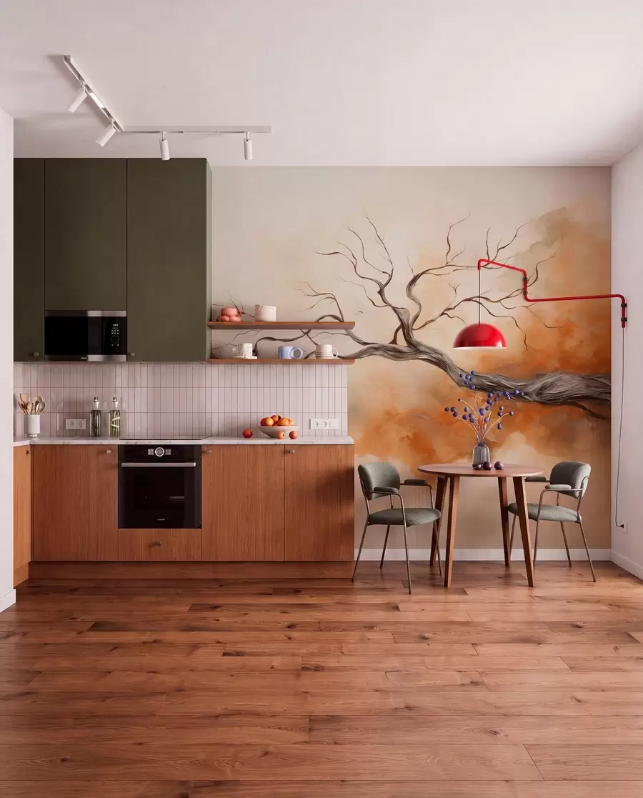 Fotobehang Boomtak w04449