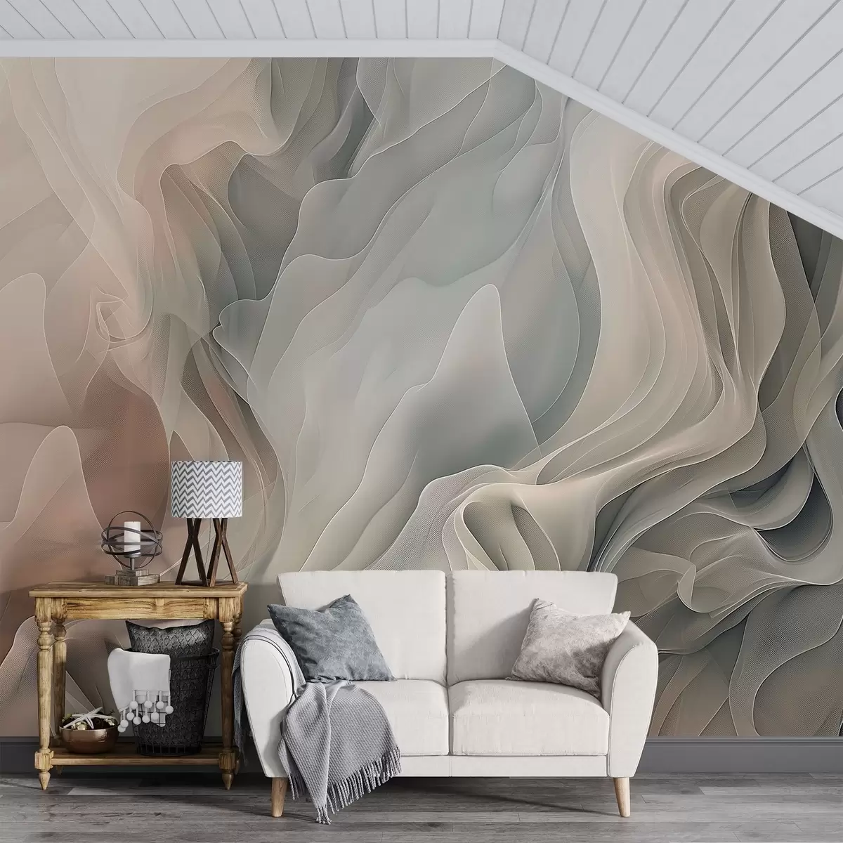 Fotobehang Abstracte golven w04450
