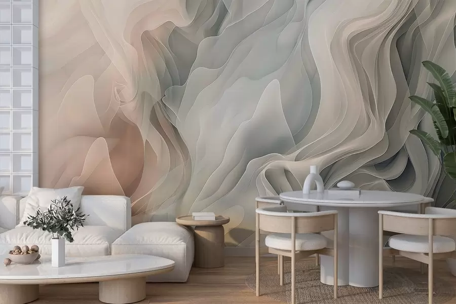 Fotobehang Abstracte golven w04450