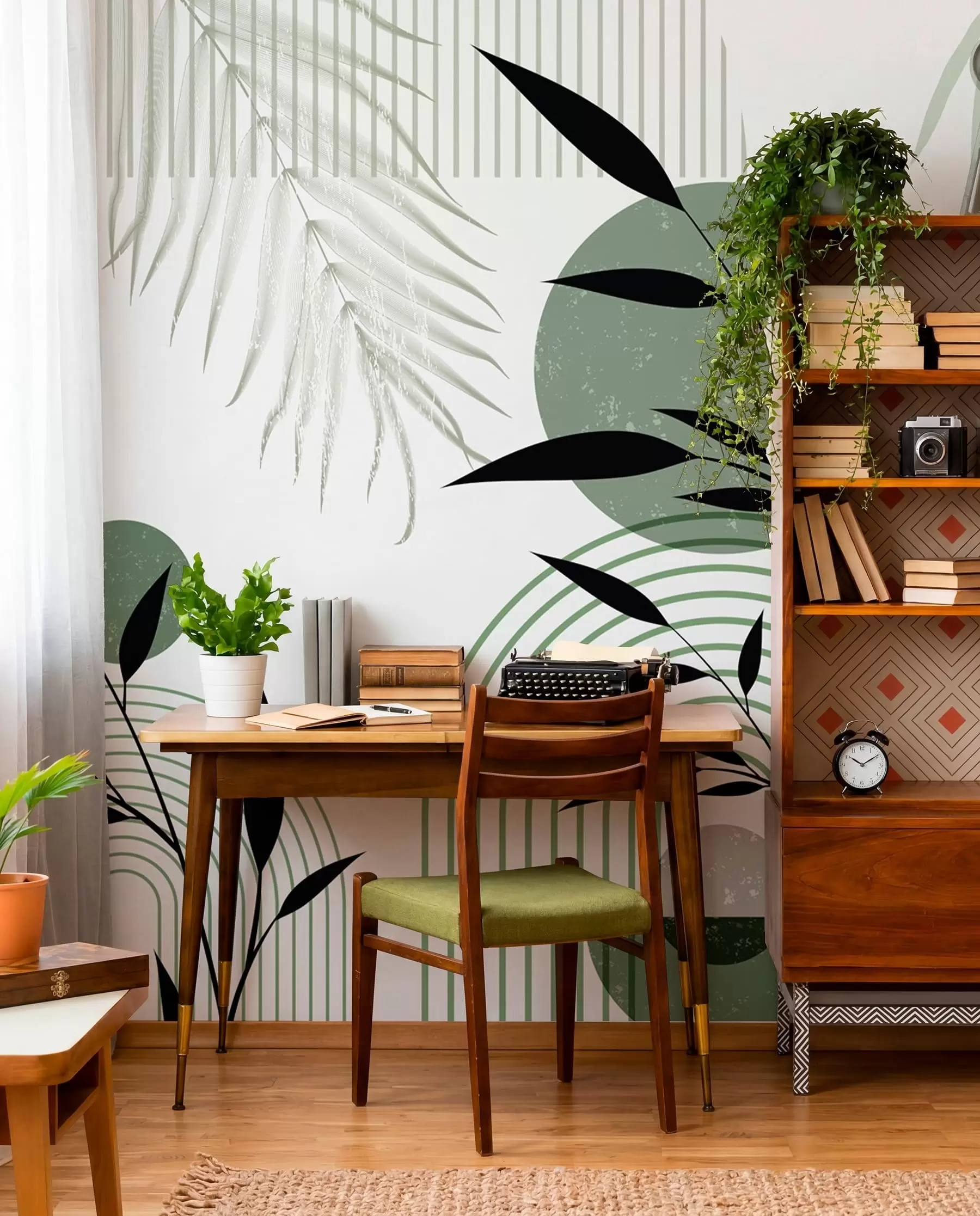Fotobehang Botanische cirkels w09384