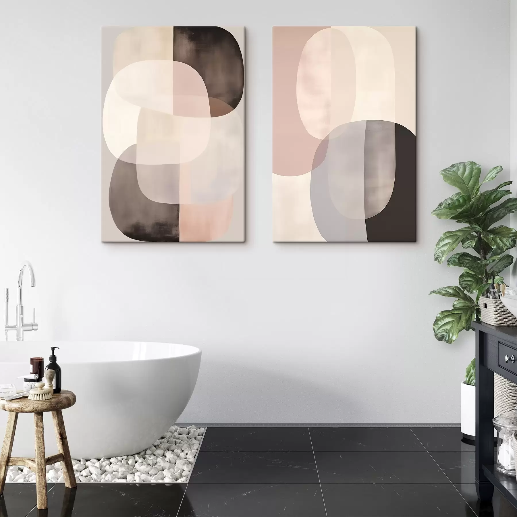  Schilderijen Abstracte vormen m00683