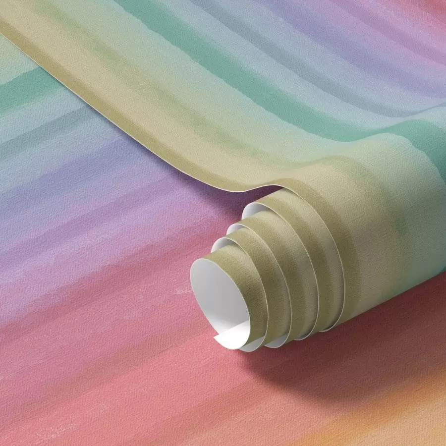 Fotobehang Regenboogstrepen met expressieve kleuraccenten a00553