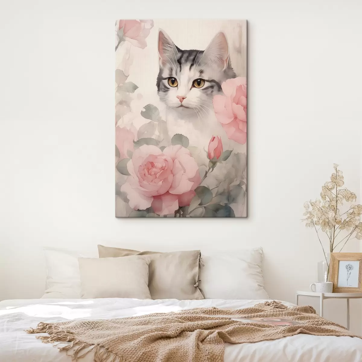  Schilderijen Kat tussen de rozen s45673