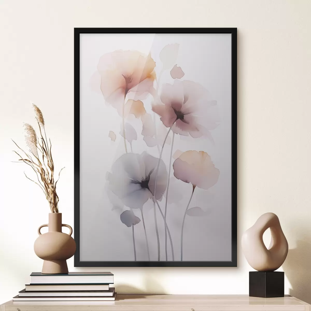 Poster Abstracte bloemen f45682