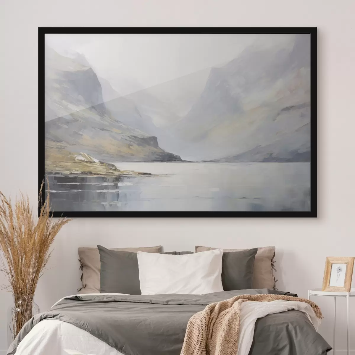 Poster Baai bij de bergen f45687
