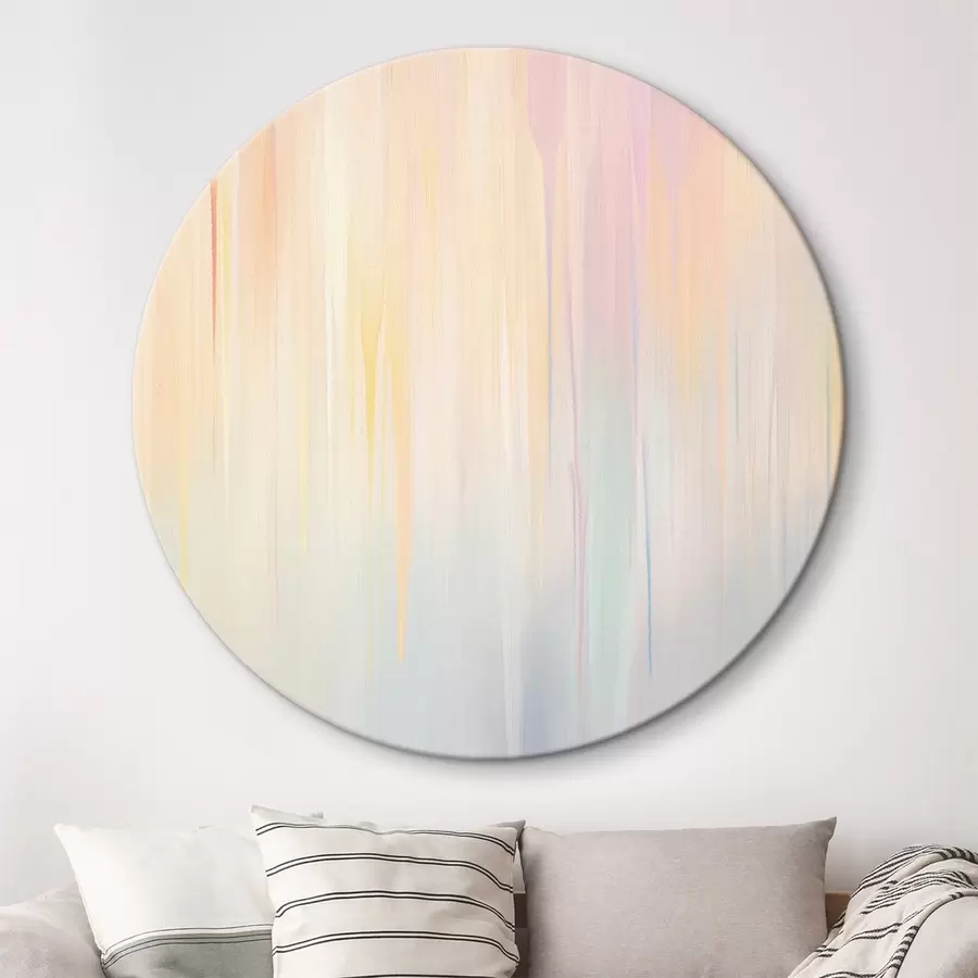  Schilderijen Abstracte verticale strepen in pasteltinten r45508