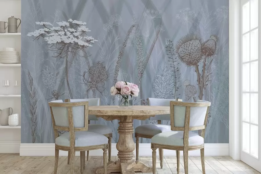 Fotobehang Grassen en herbarium w04473v1