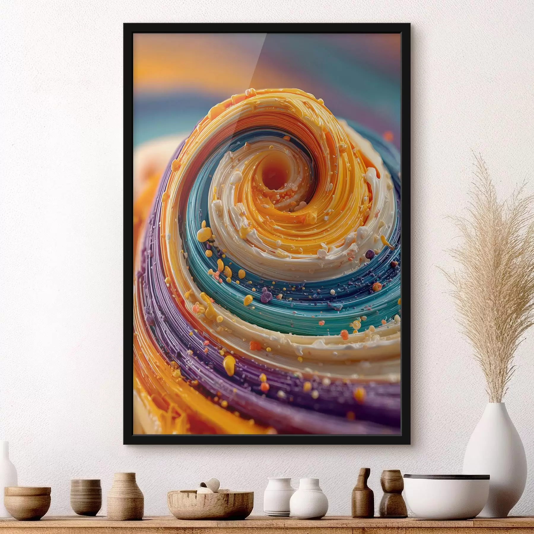 Fotobehang Veelkleurige werveling f45639