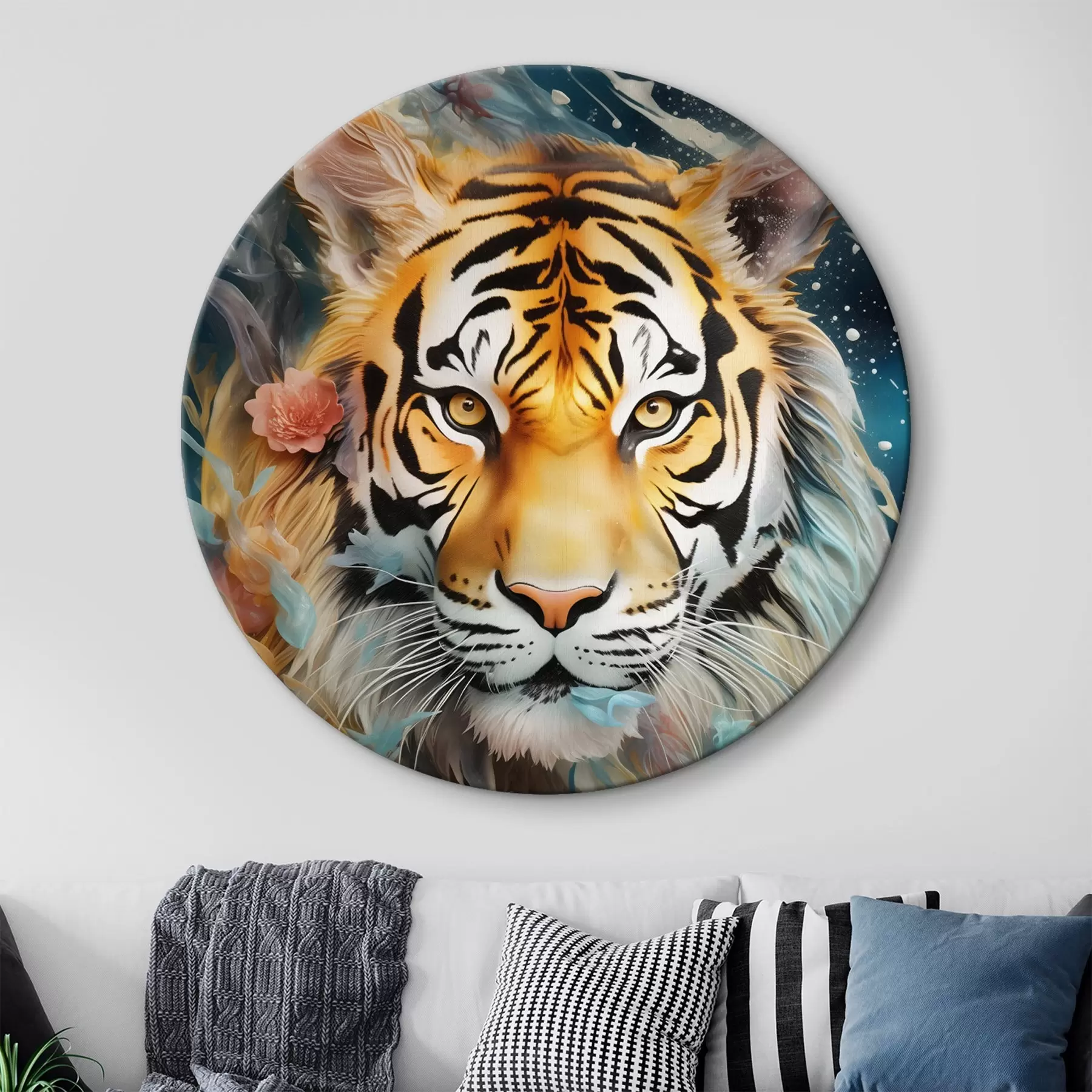  Schilderijen Tijgerportret in fantasiestijl r45645
