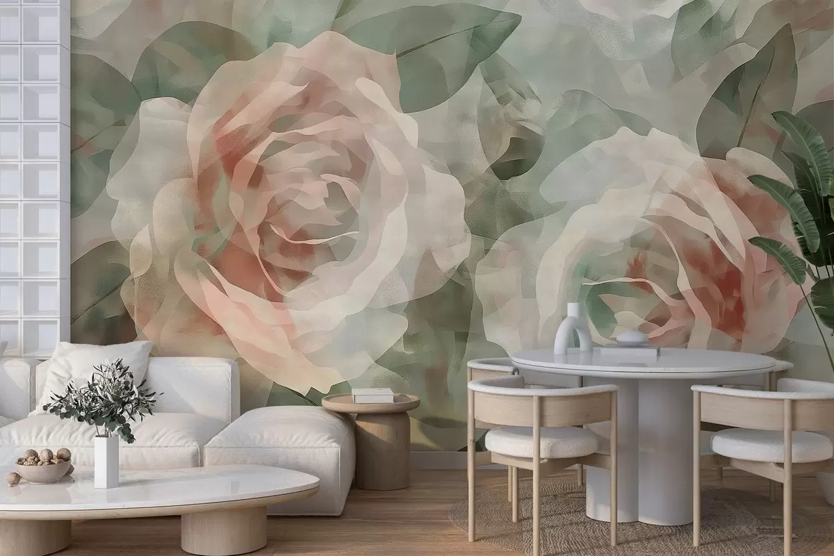 Fotobehang Grote rozen w04515
