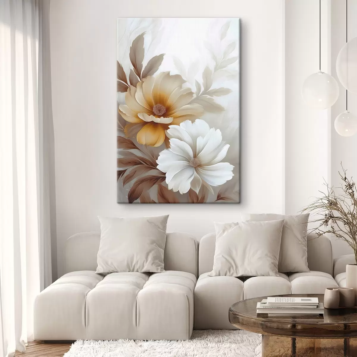  Schilderijen Bloemen met bladeren s45745