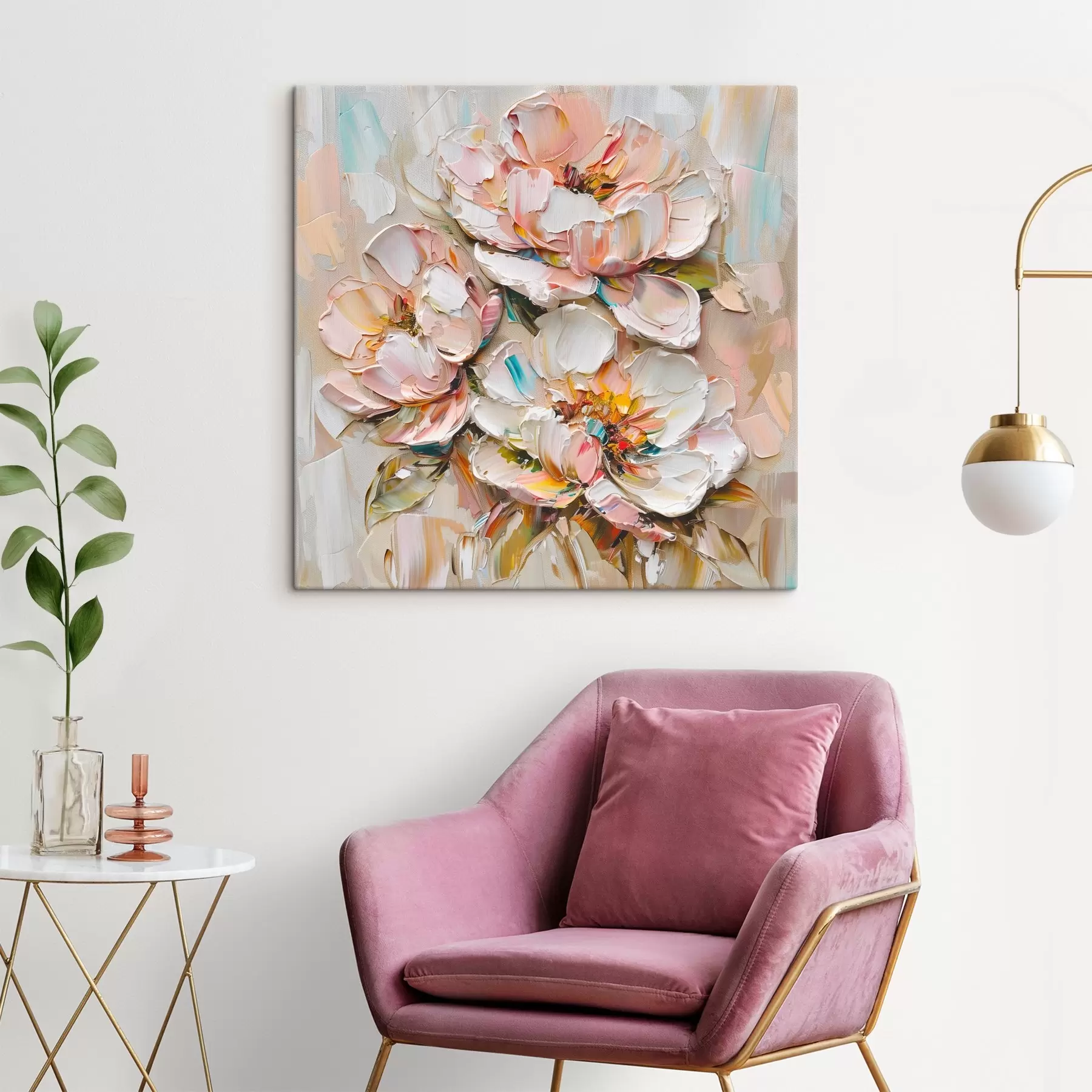  Schilderijen Grote bloemen s45746