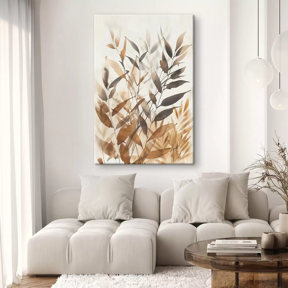  Schilderijen Delicate takken met bladeren s45747