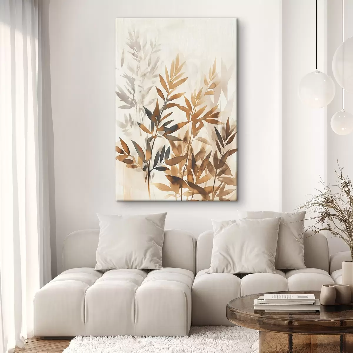  Schilderijen Delicate takken met bladeren s45752