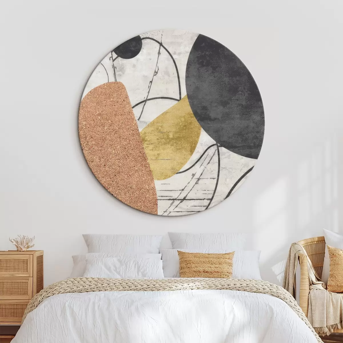 Ronde schilderijen Hedendaags abstract r45751
