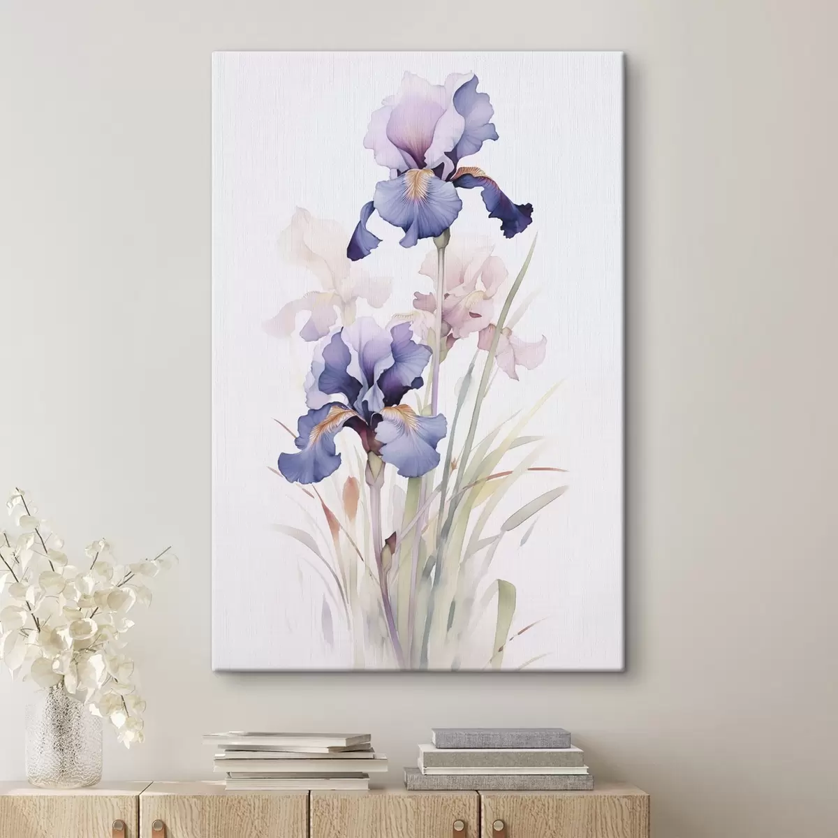  Schilderijen Irissen imitatie van aquarel s45762
