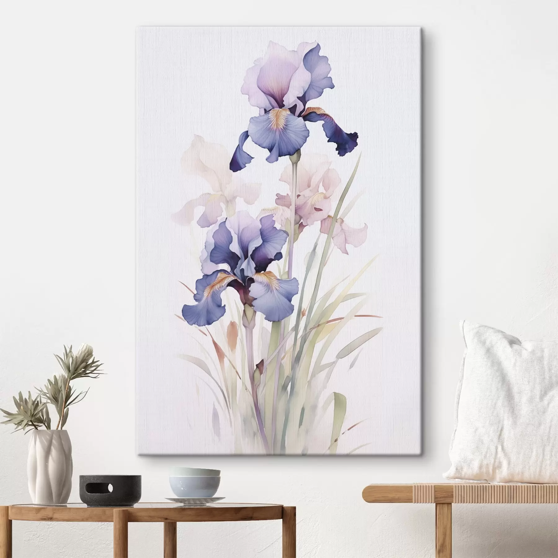  Schilderijen Irissen imitatie van aquarel s45762