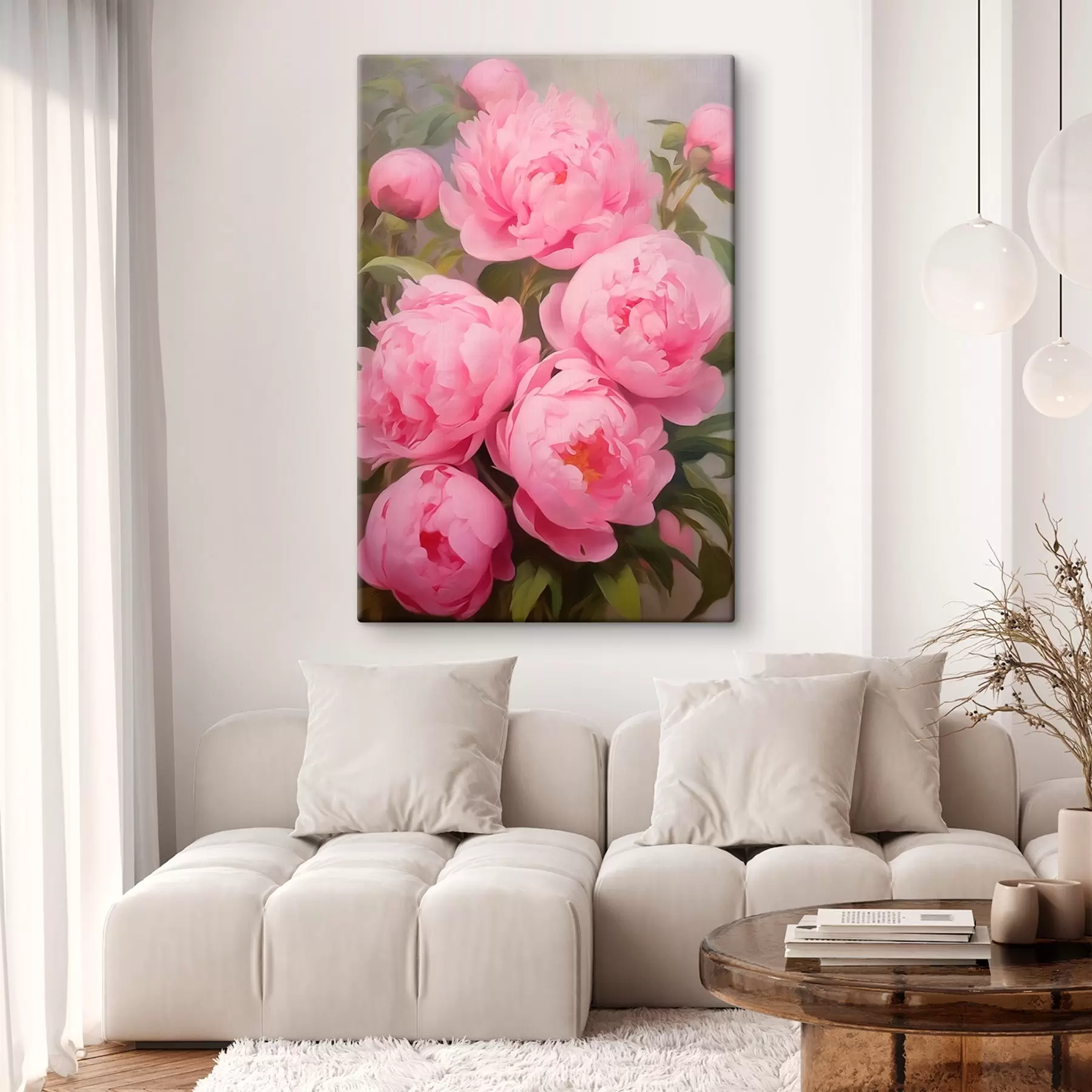  Schilderijen Roze pioenrozen s45784