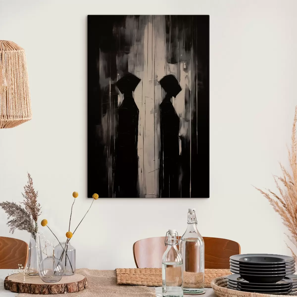  Schilderijen Twee silhouetten s45788