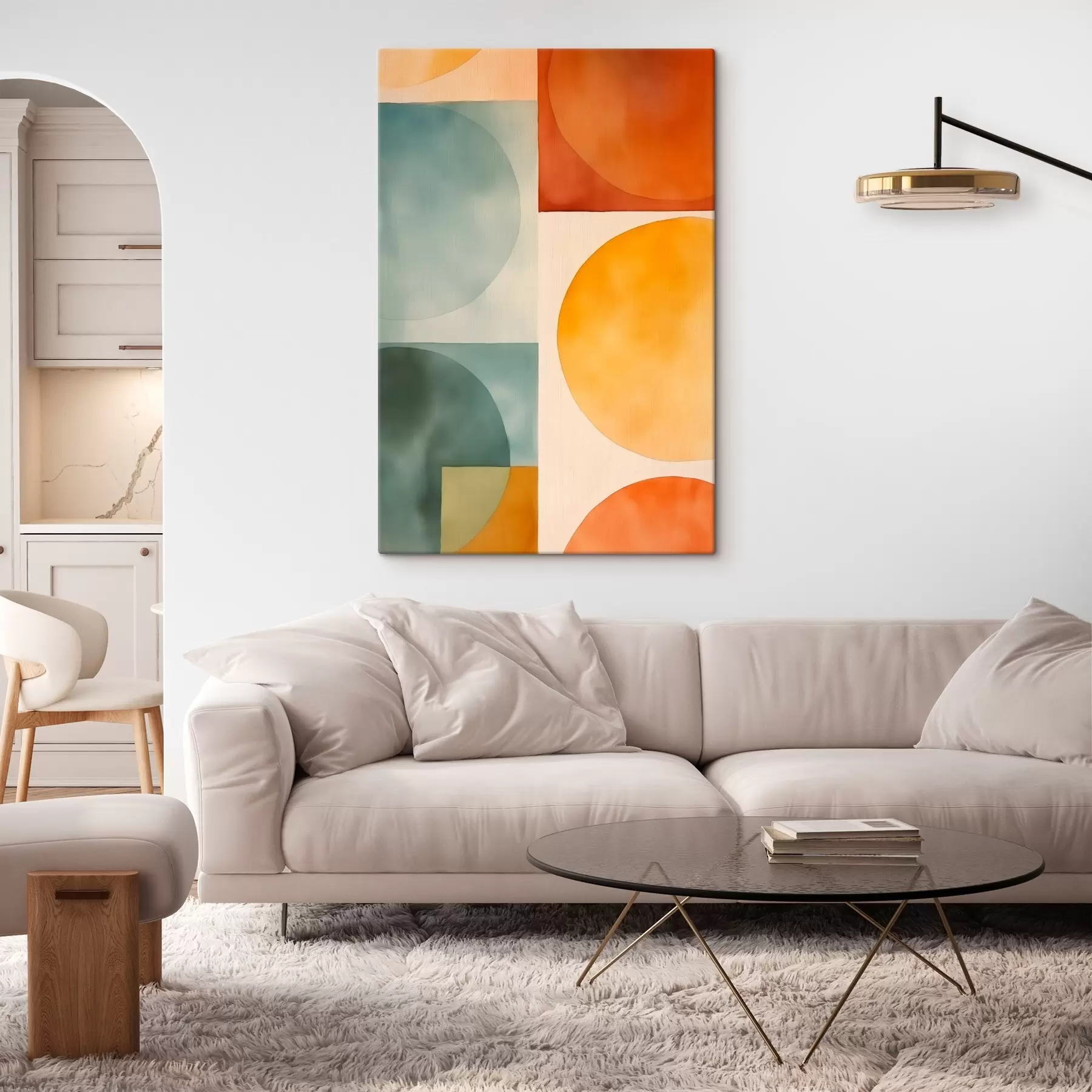  Schilderijen Geometrische abstracte cirkels s45792