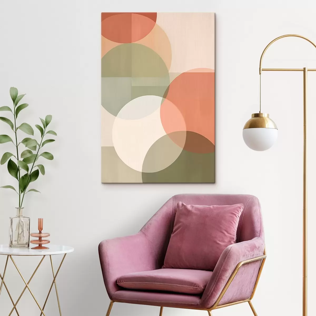  Schilderijen Grote abstracte cirkels s45795