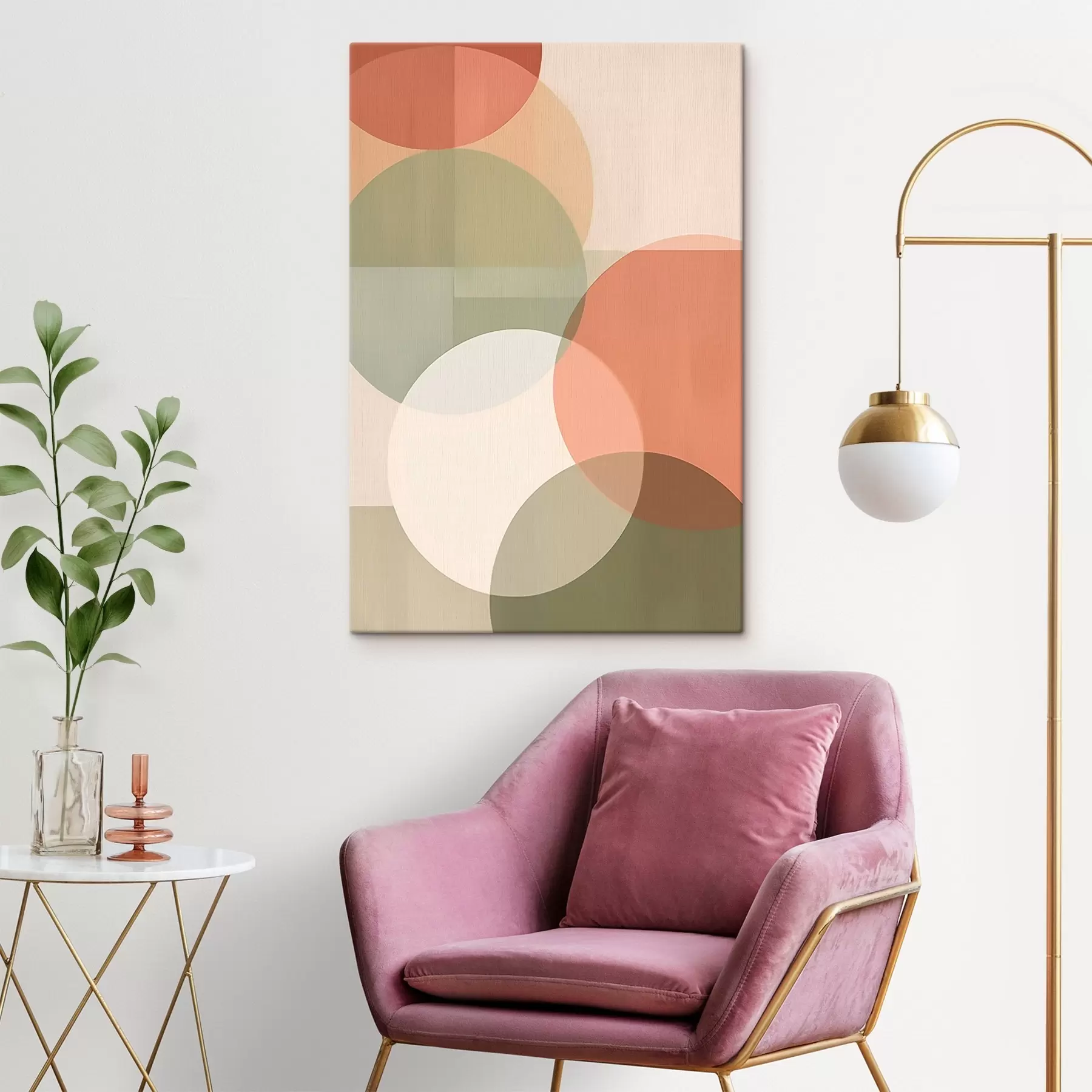  Schilderijen Grote abstracte cirkels s45795