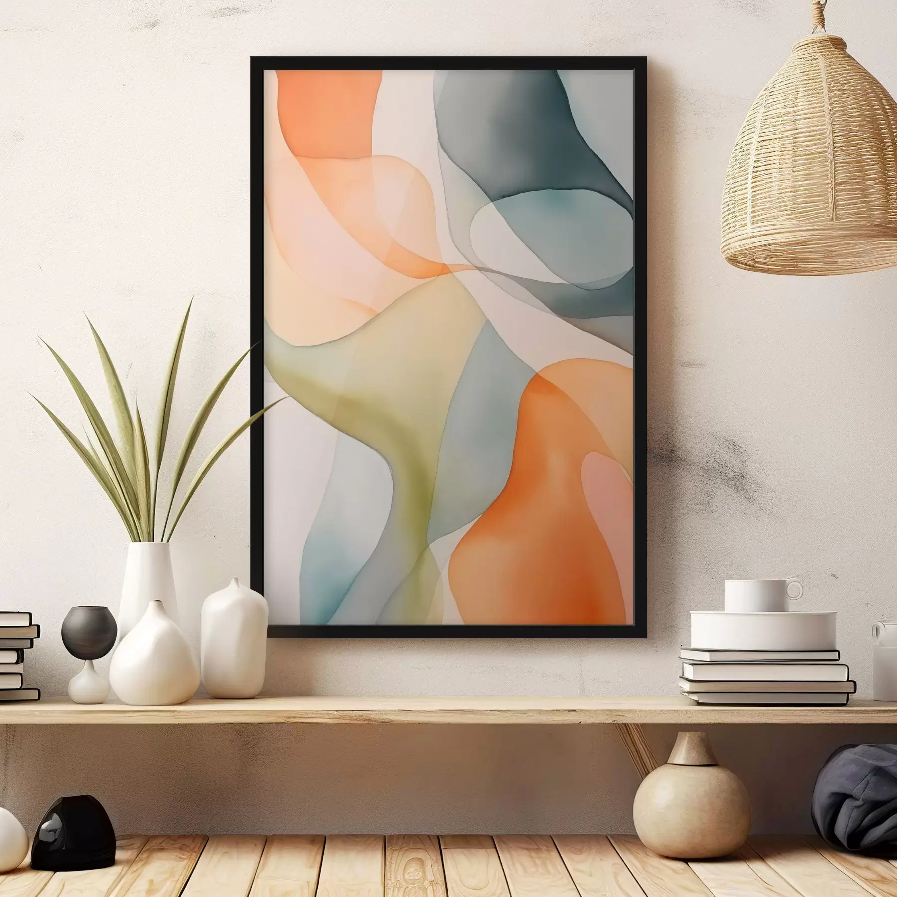 Fotobehang Abstracte golven f45785