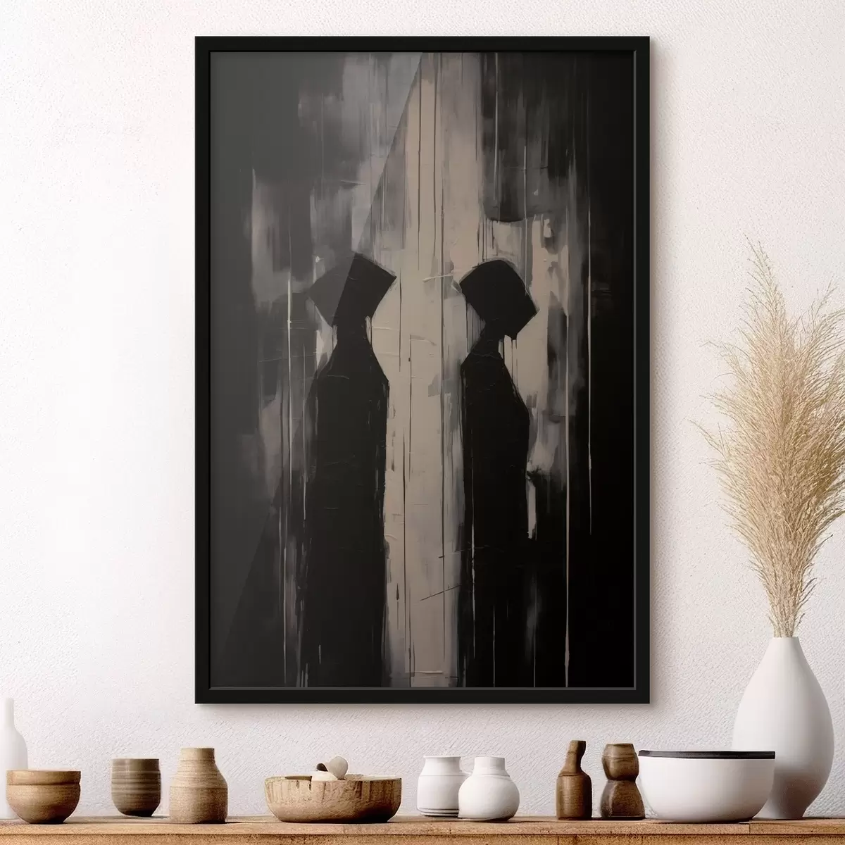 Poster Twee silhouetten f45788