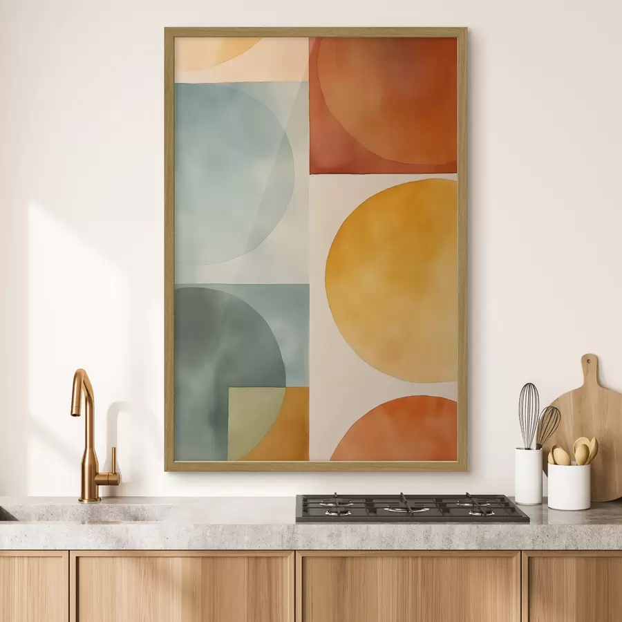 Fotobehang Geometrische abstracte cirkels f45792