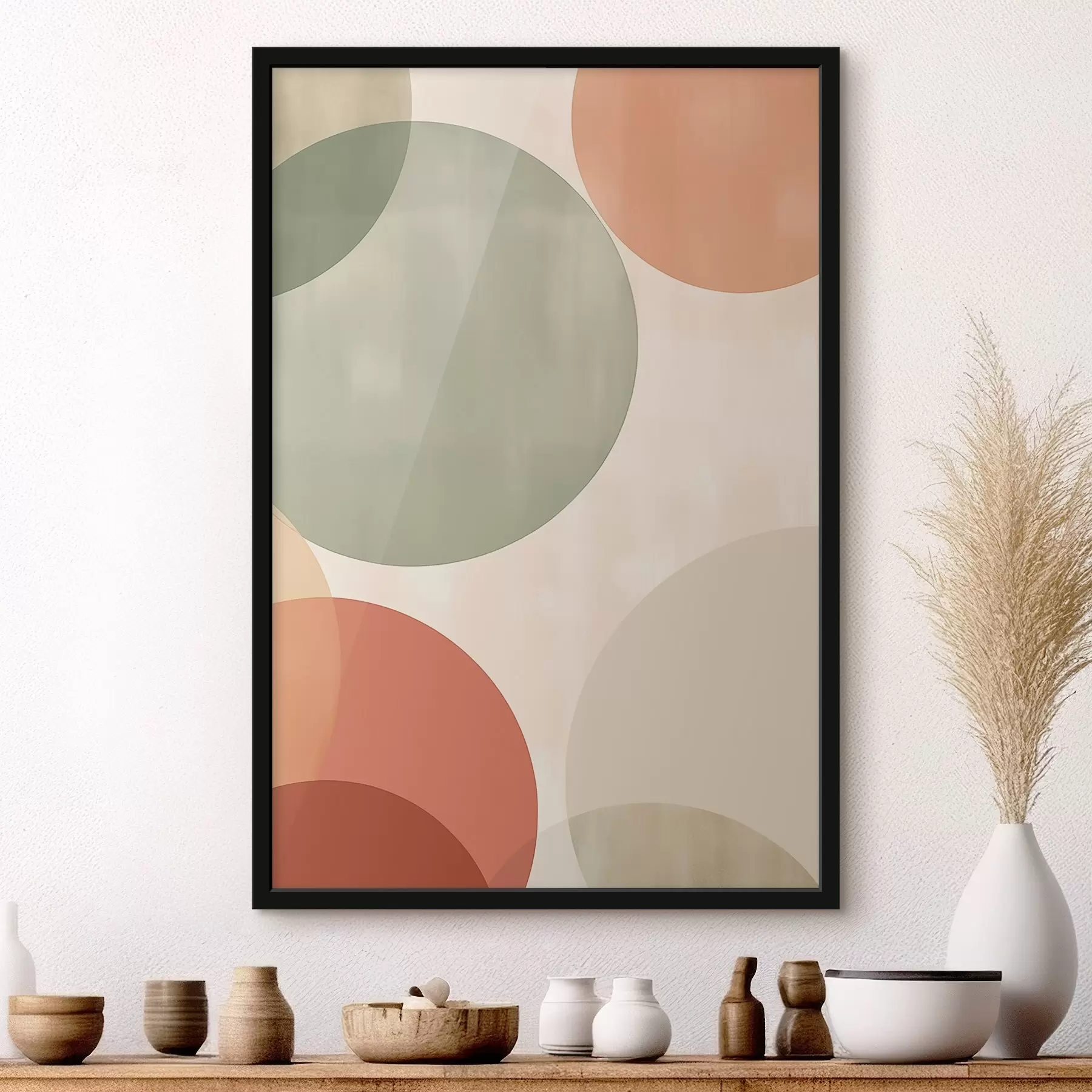 Fotobehang Grote abstracte cirkels f45794