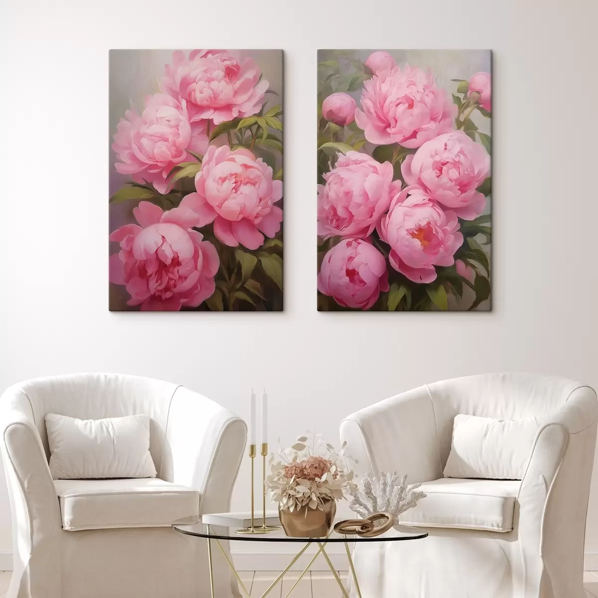  Schilderijen Roze pioenrozen m00728