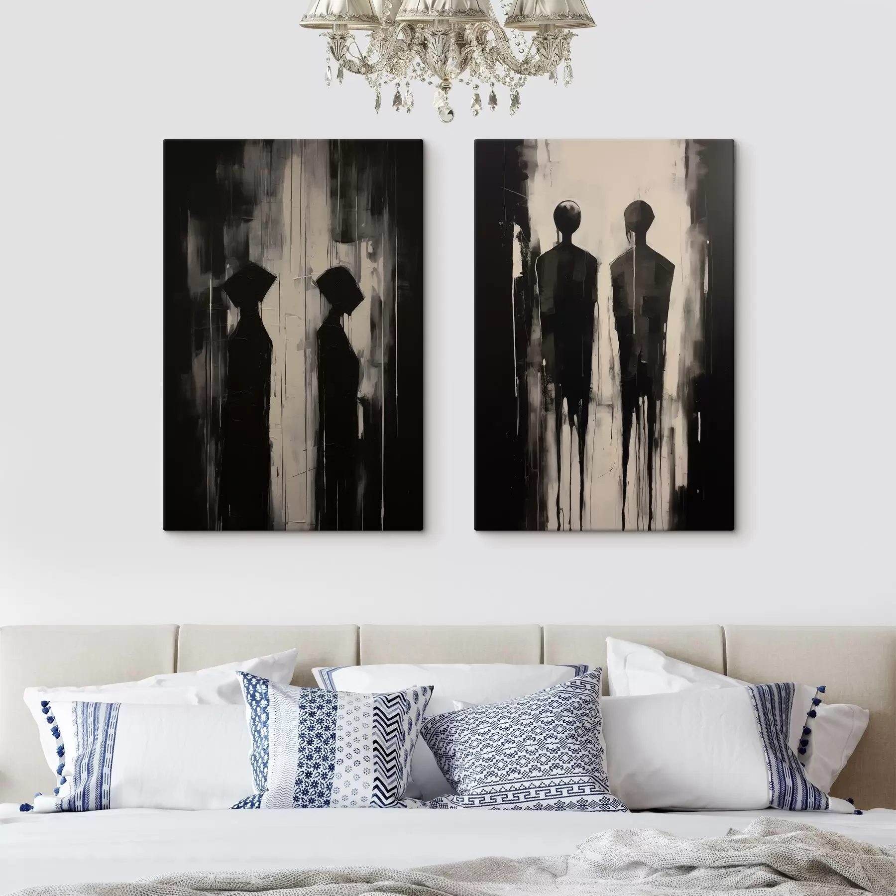  Schilderijen Silhouetten van mensen m00730