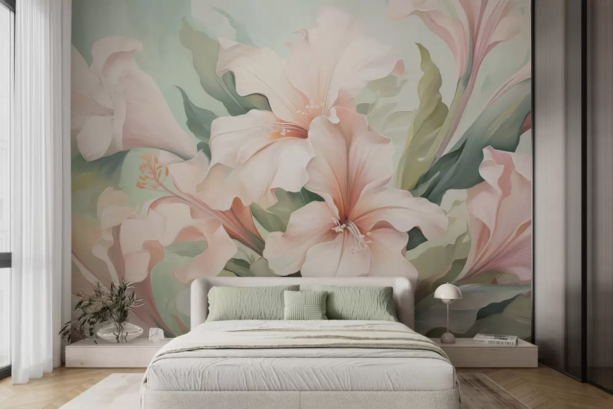 Fotobehang Bloeiende bloemen w04531