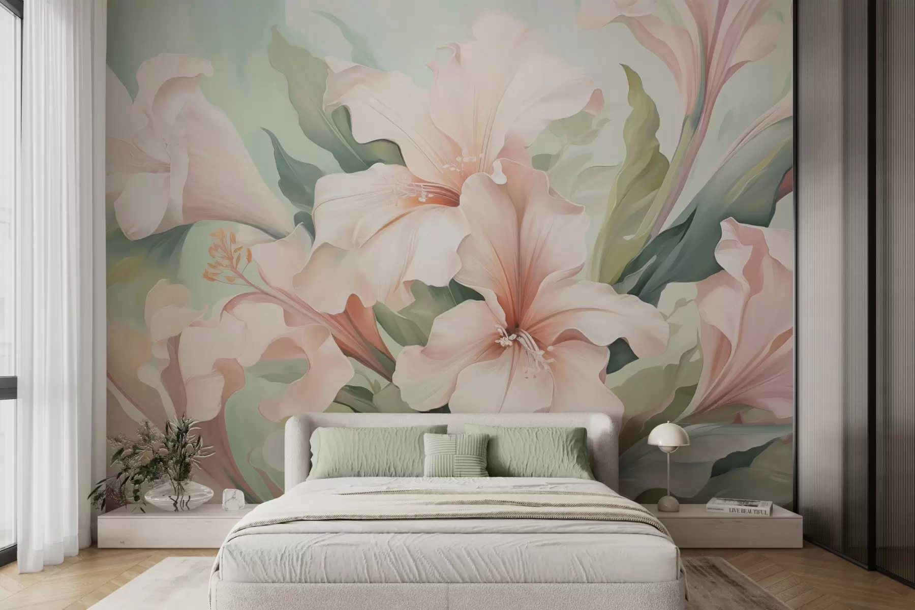 Fotobehang Bloeiende bloemen w04531