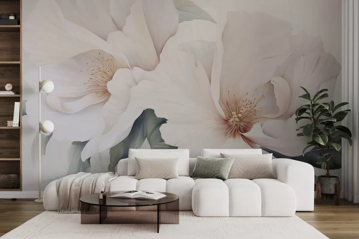 Fotobehang Enorme bloemen w04533