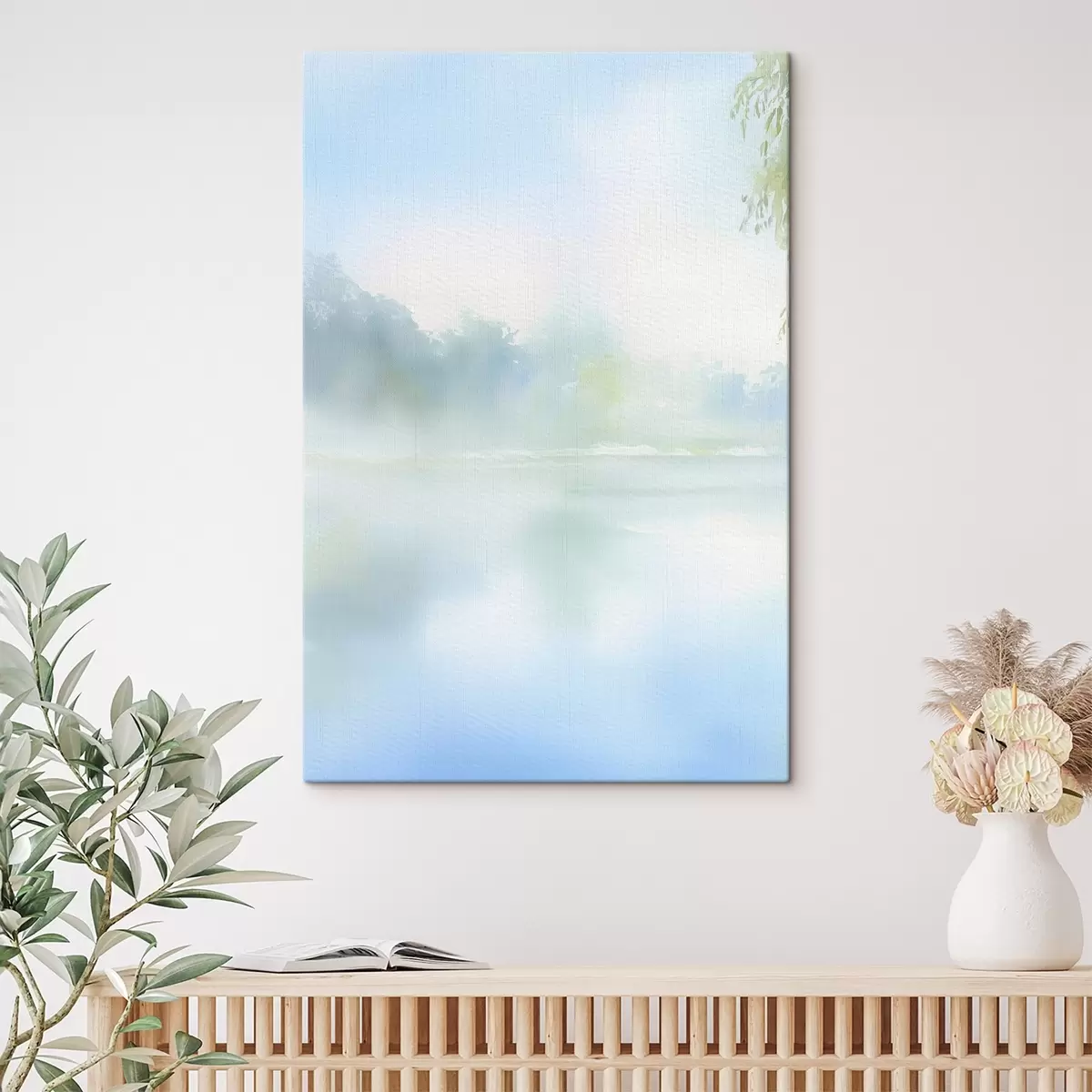  Schilderijen aquarelmeer in blauwe tinten s45714