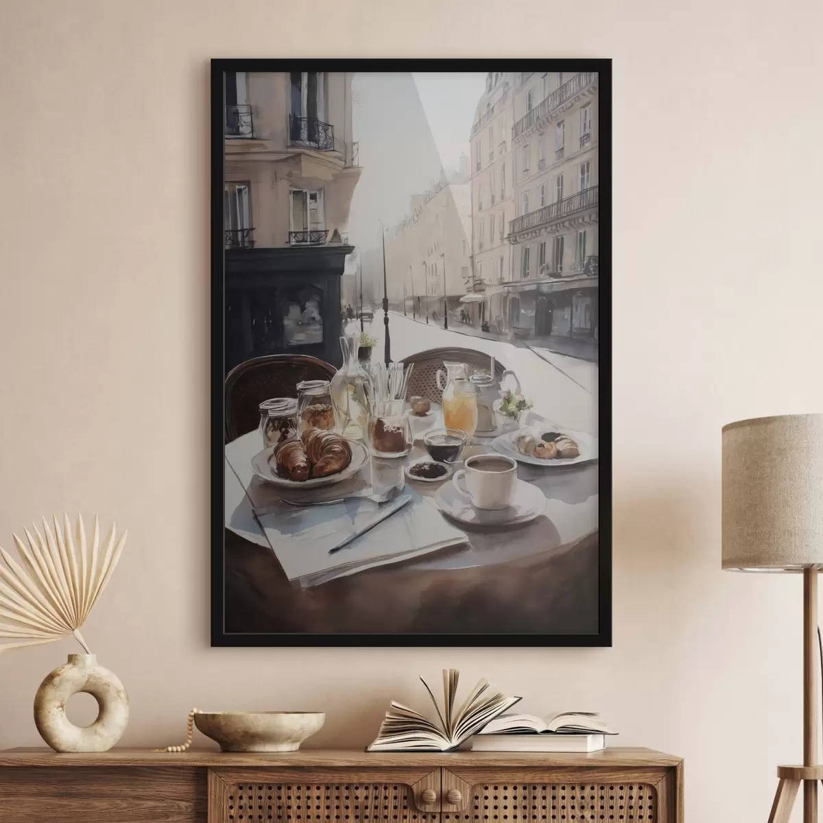 Poster ontbijt in Parijs f45725