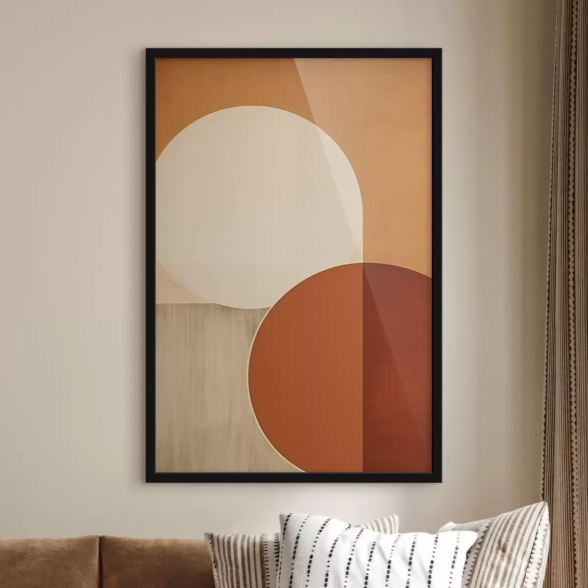 Poster Abstracte halve cirkels f45845