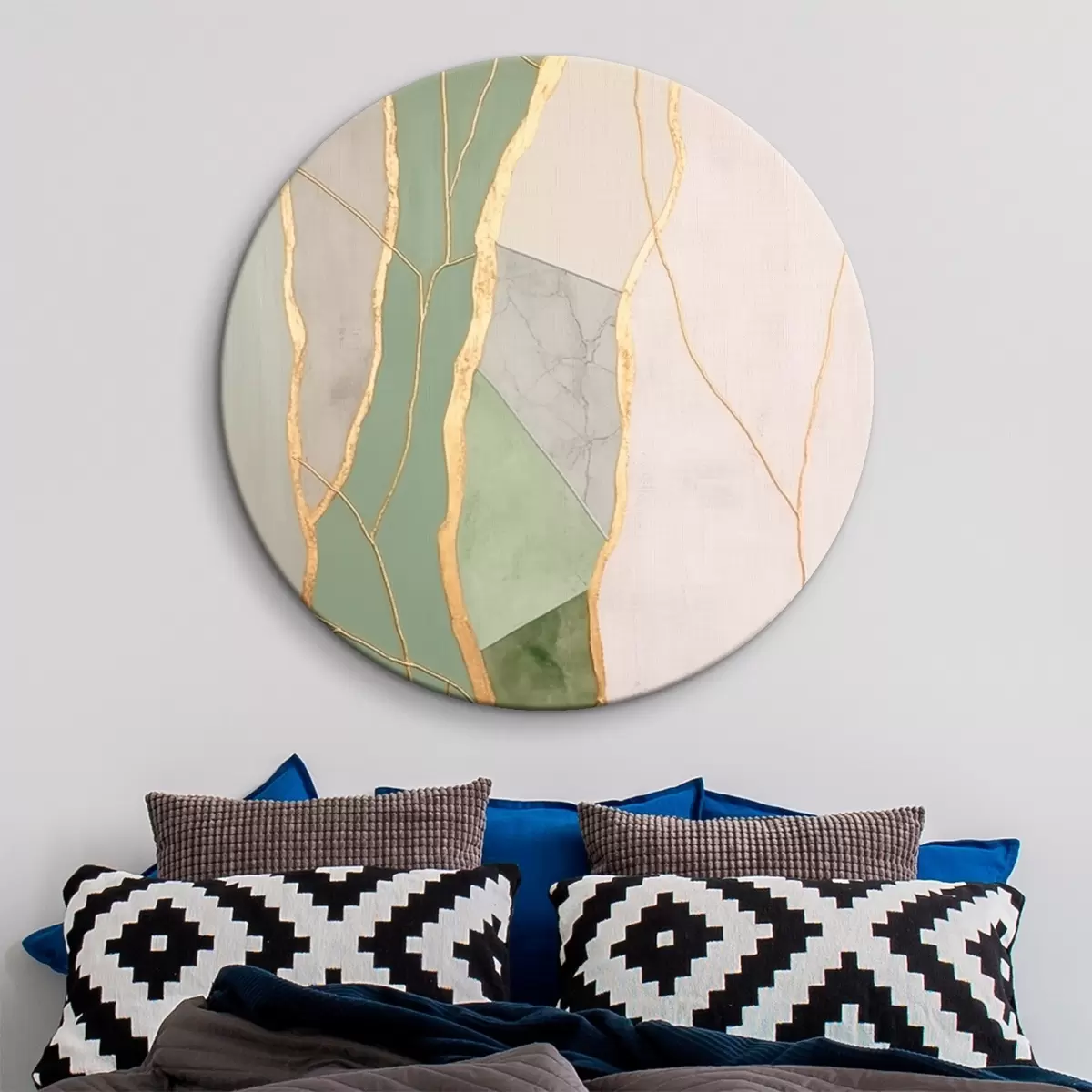 Ronde schilderijen Abstracte lijnen r45830