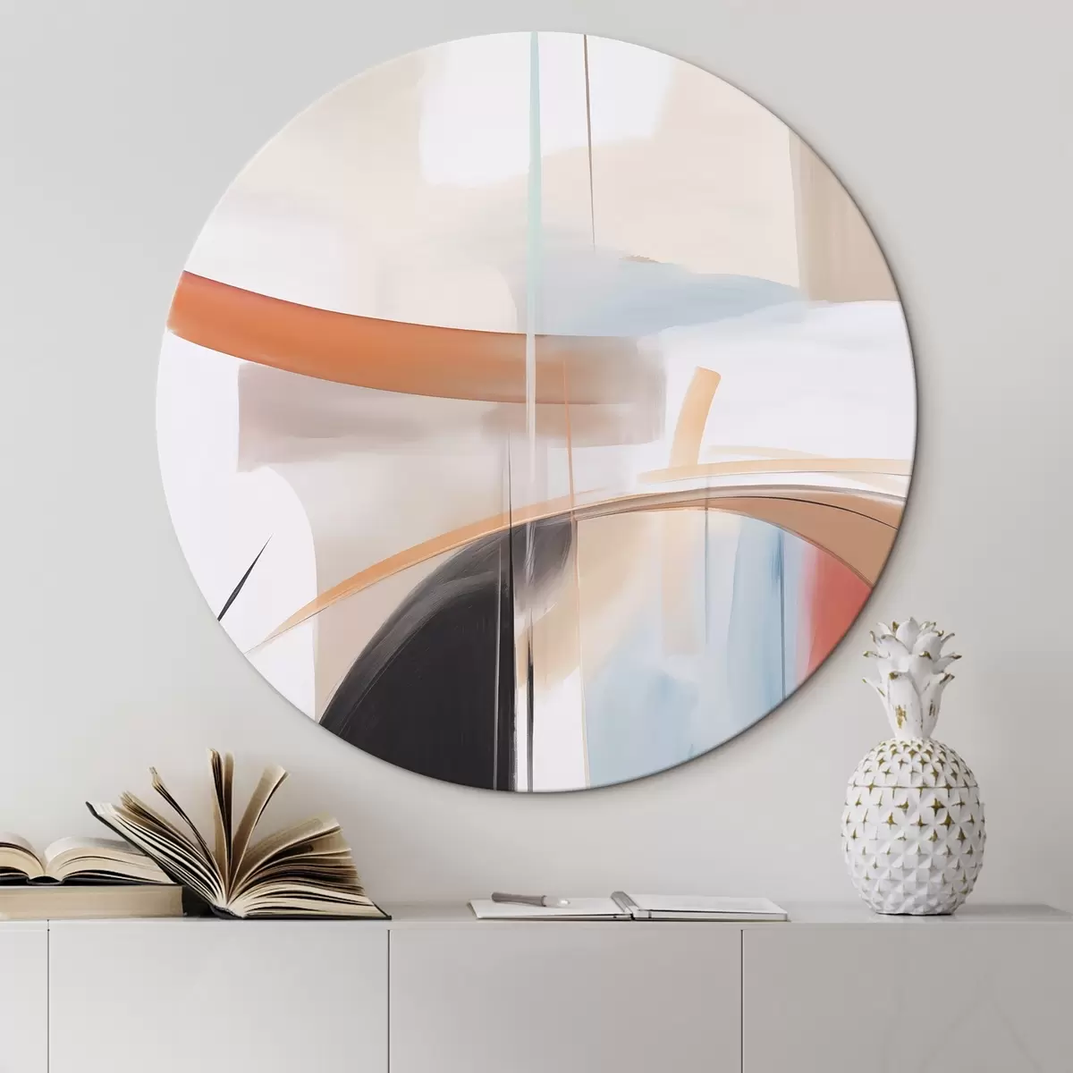 Ronde schilderijen Abstracte samenstelling r45918