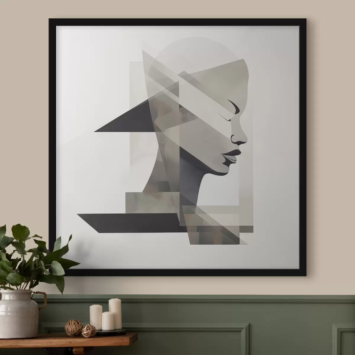 Poster Abstract portret f45916