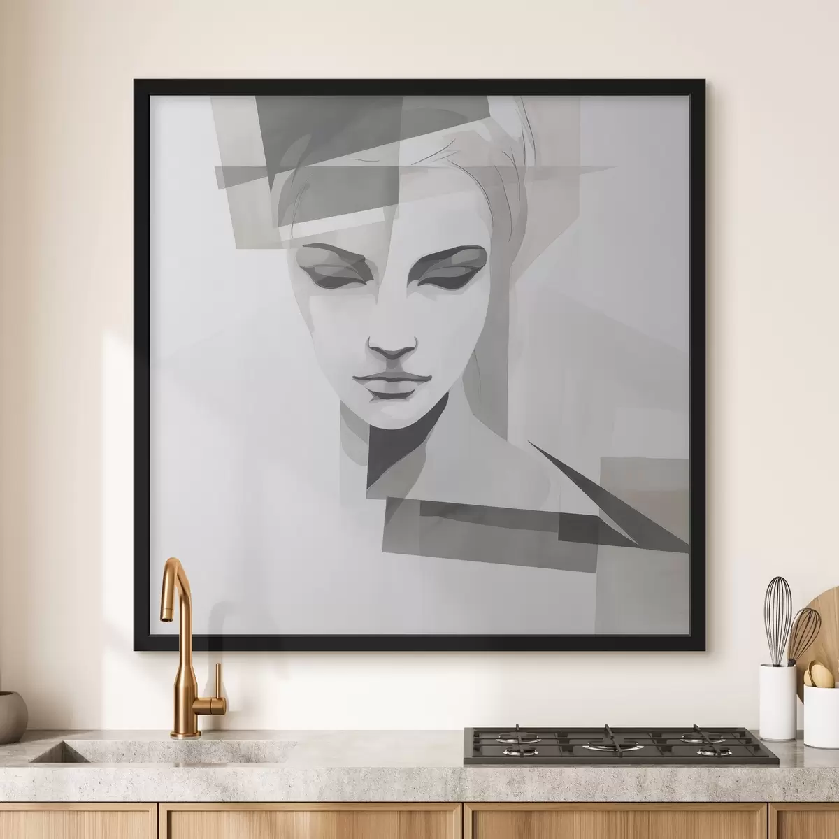 Poster Abstract portret f45917