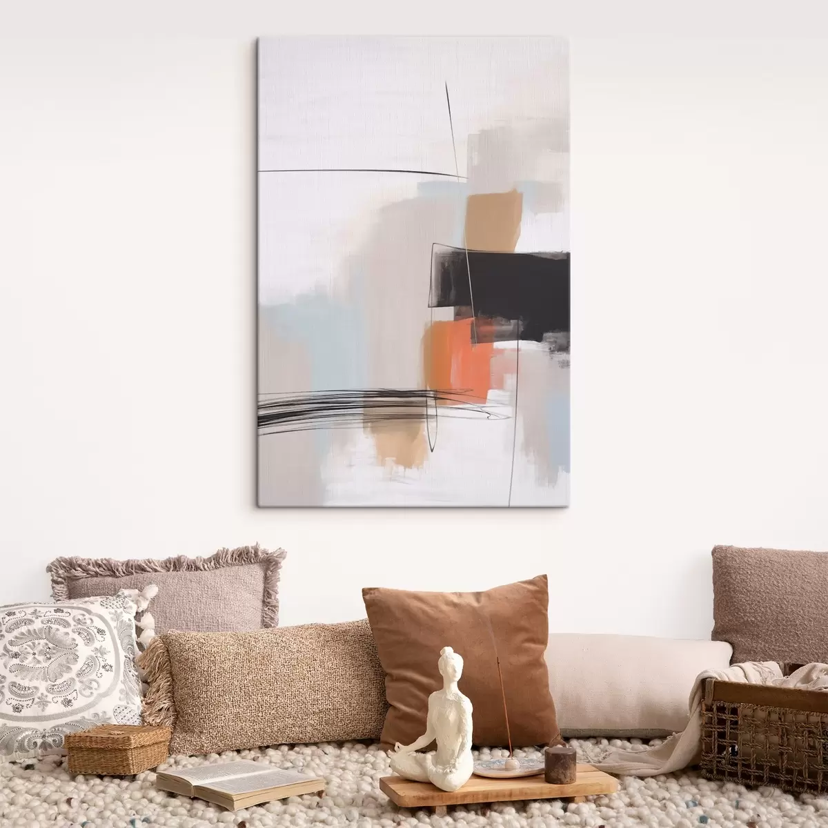  Schilderijen Abstractie imitatie van penseelstreken s45919