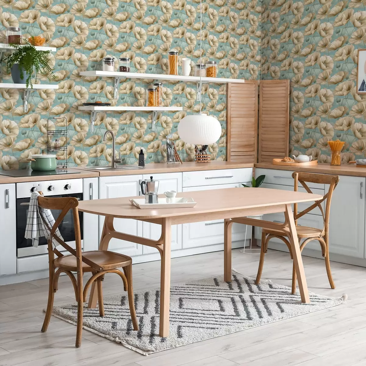 Behang Grote bloemen a00539