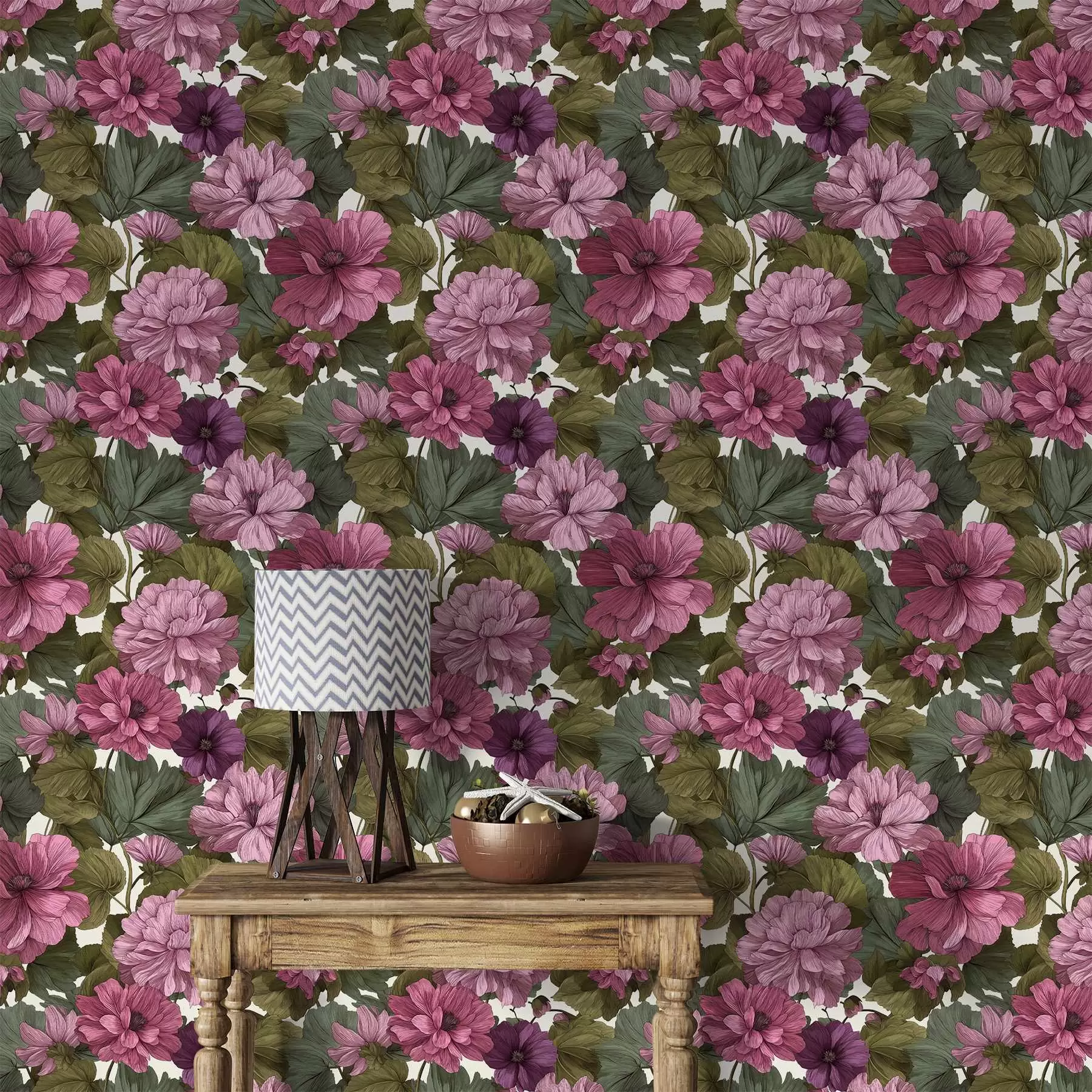 Fotobehang Roze bloemen a00541