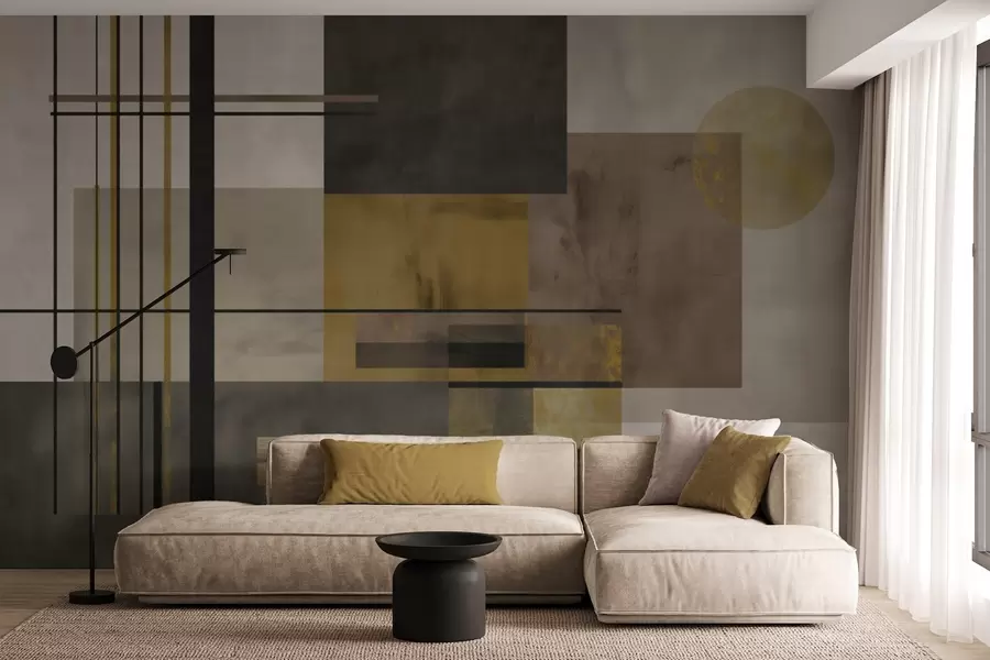 Fotobehang abstracte geometrie w04502