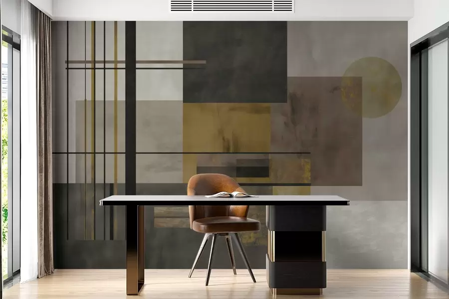 Fotobehang abstracte geometrie w04502