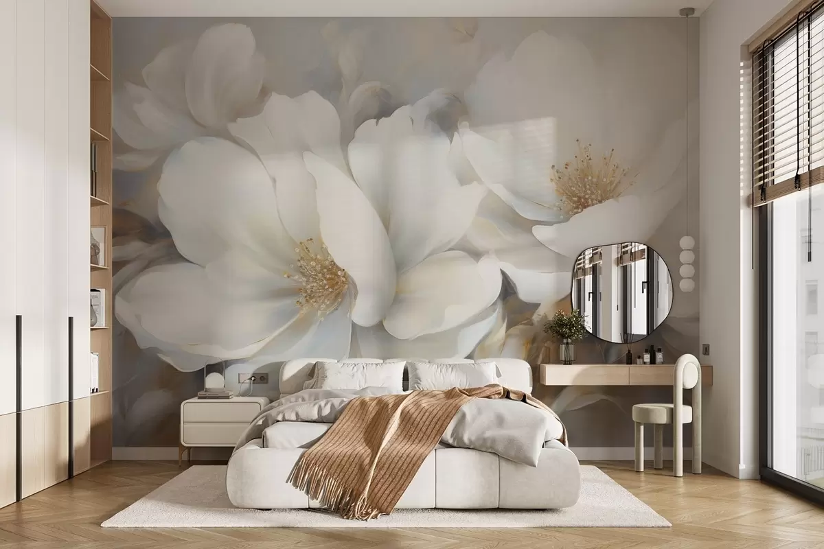 Fotobehang Enorme bloemen w04594